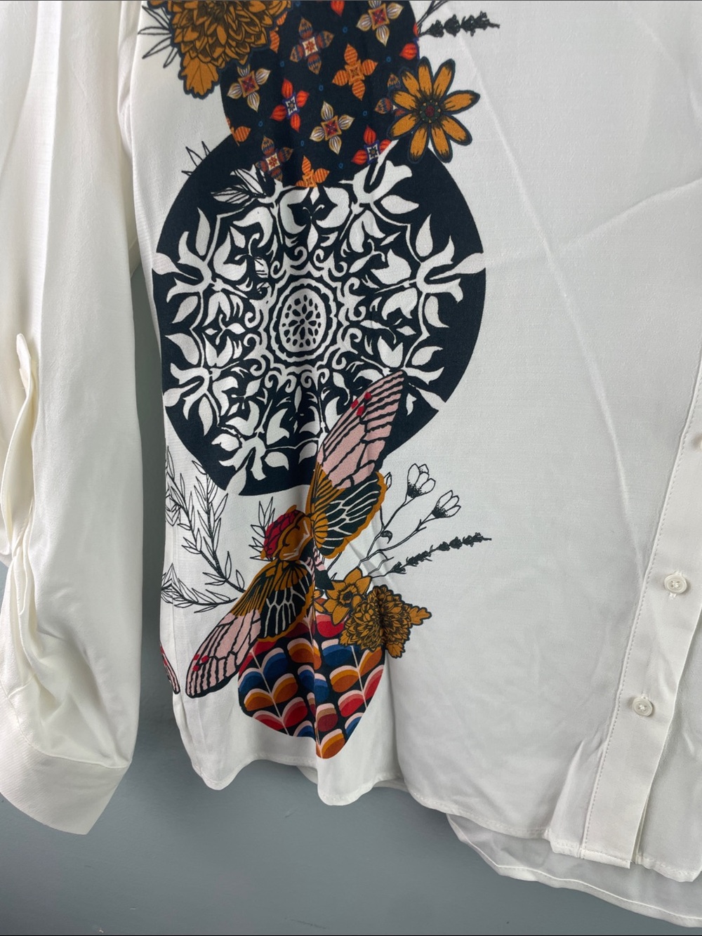 NWT Desigual Button-Up Blouse Size L - Picture 5 of 14